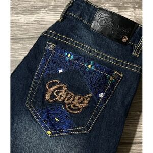 Coogi Women's Vintage Y2K Embroidered Mid Rise Tapered Jean SZ 9/10 (30x32)